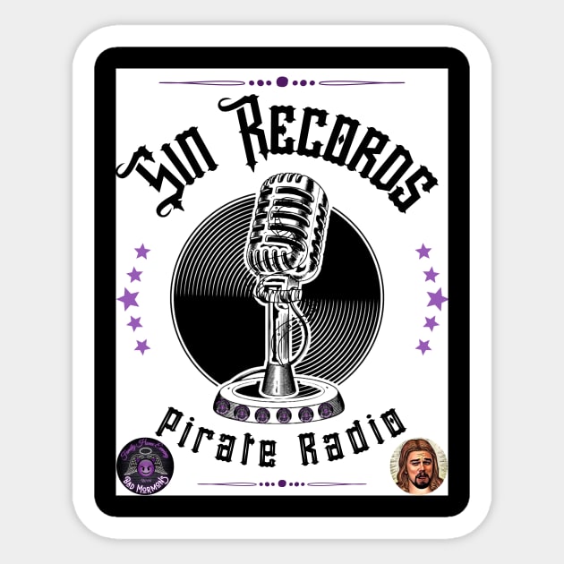 Sin Records Pirate Radio Sticker by FHE Bad Mormons